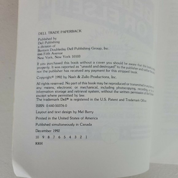 Basketball Edition BELIEVE IT OR ELSE, 1992 BOOK, by Nash & Zullo - Picture 6 of 6